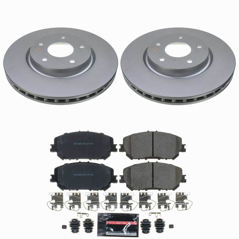 Nissan Rogue Brake Kit - Front - PowerStop - Z23 Evolution Coated - `21-`24