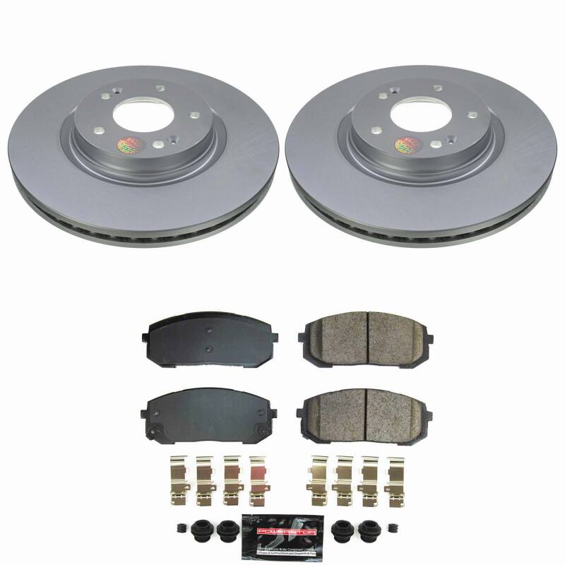 Hyundai Elantra Brake Kit - Front - PowerStop - Z23 Coated - `21-`25