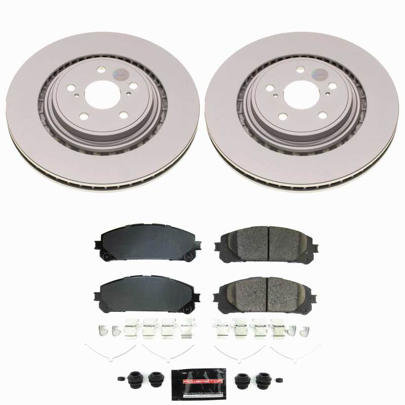 Lexus RX350 Brake Kit - Front - PowerStop - Z23 Coated - `23-`25