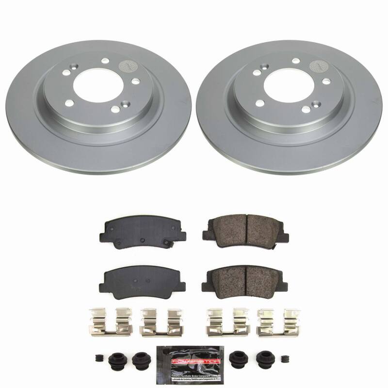 Hyundai Sonata Brake Kit - Rear - PowerStop - Z23 Evolution Coated - `20-`26