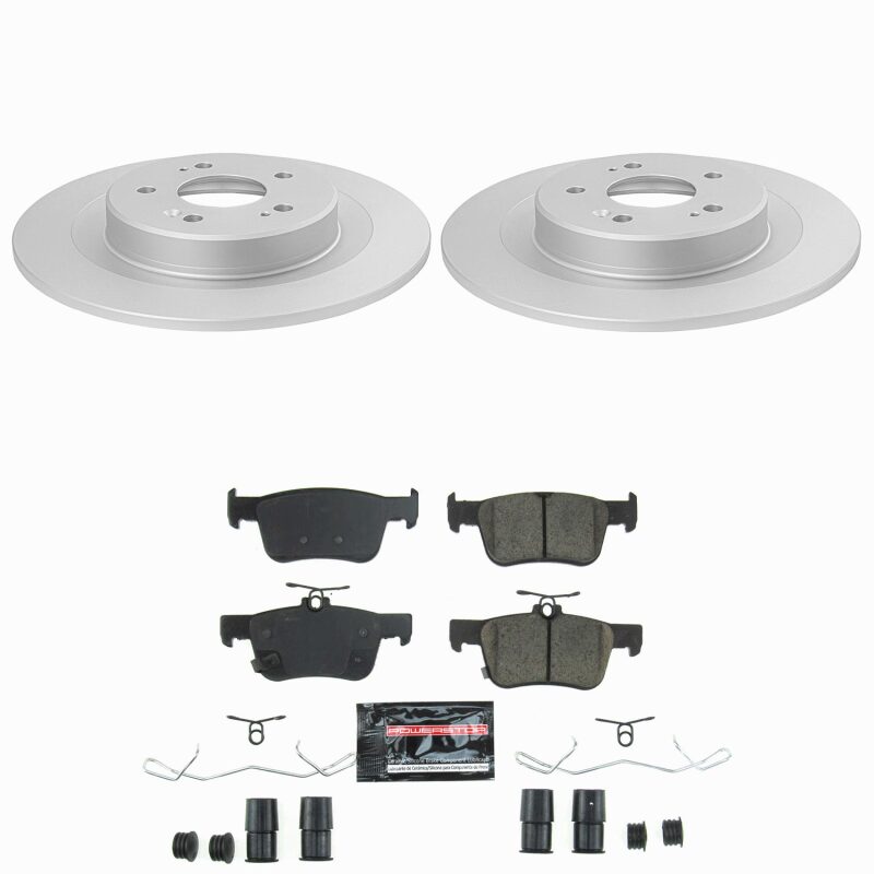 Acura TLX Brake Kit - Rear - PowerStop - Z23 Evolution Coated - `21-`25