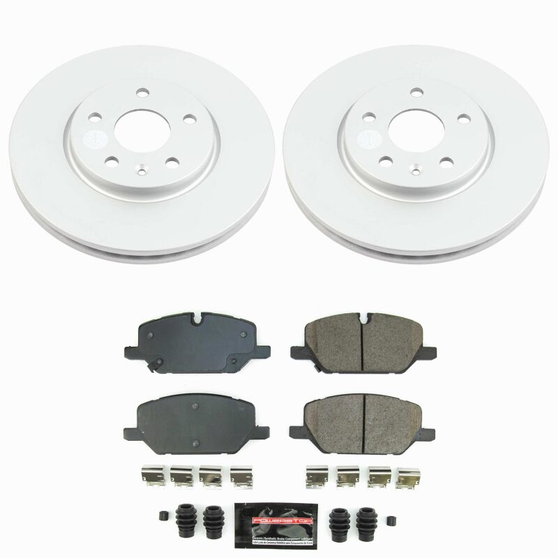 Buick Envision Brake Kit - Front - PowerStop - Z23 Evolution Coated - `21-`25