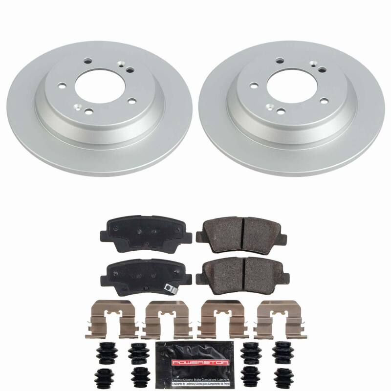 Kia Soul Brake Kit - Rear - PowerStop - Z23 Coated Rotors + Pads - `20-`22
