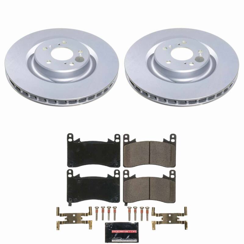 Acura TLX Brake Kit - Front - PowerStop - Z23 Coated - `21-`25