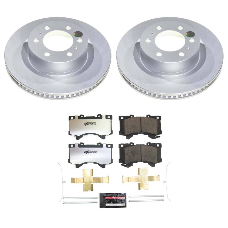 Toyota Sequoia Brake Kit - Front - PowerStop - Z36 Coated Truck & Tow - `23-`26