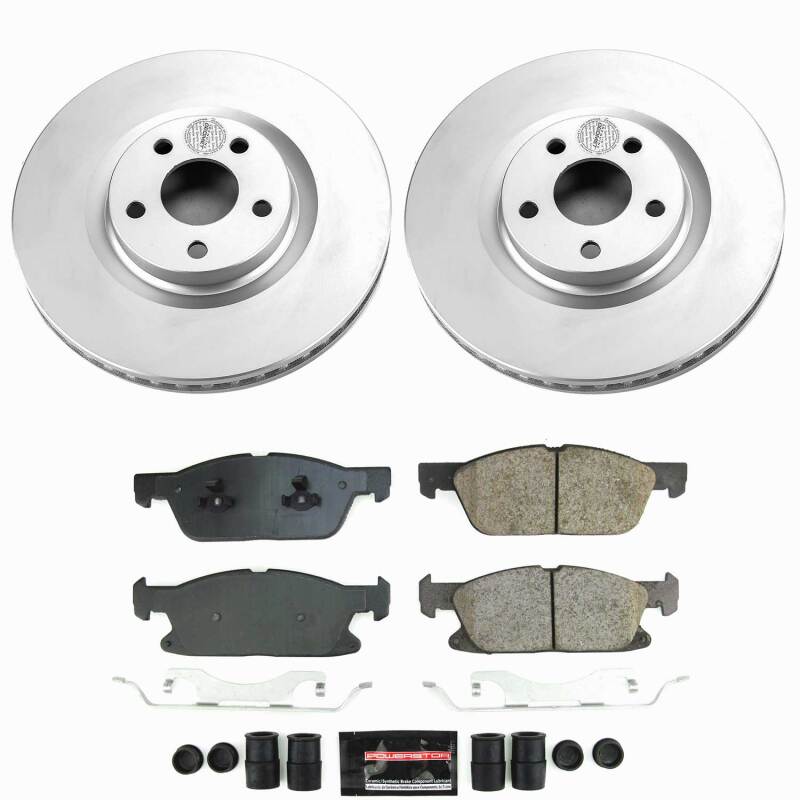 Lincoln Continental Brake Kit - Front - PowerStop - Z23 Coated - `17-`20