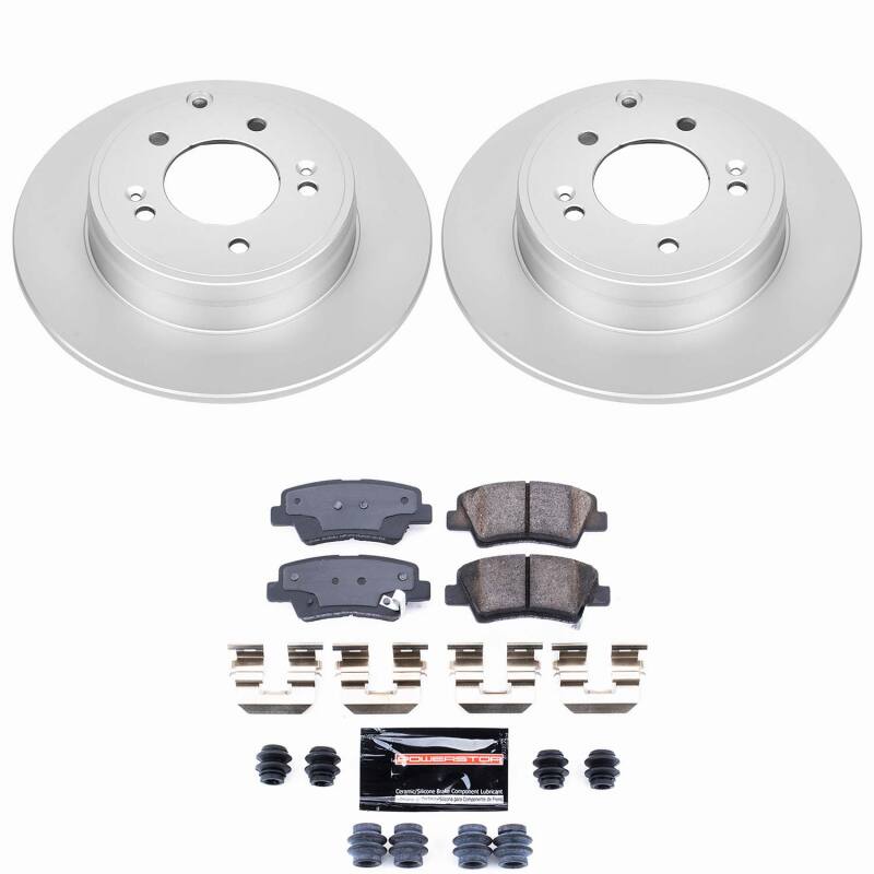 Hyundai Azera Brake Kit - Rear - PowerStop - Z23 Coated - `09-`11
