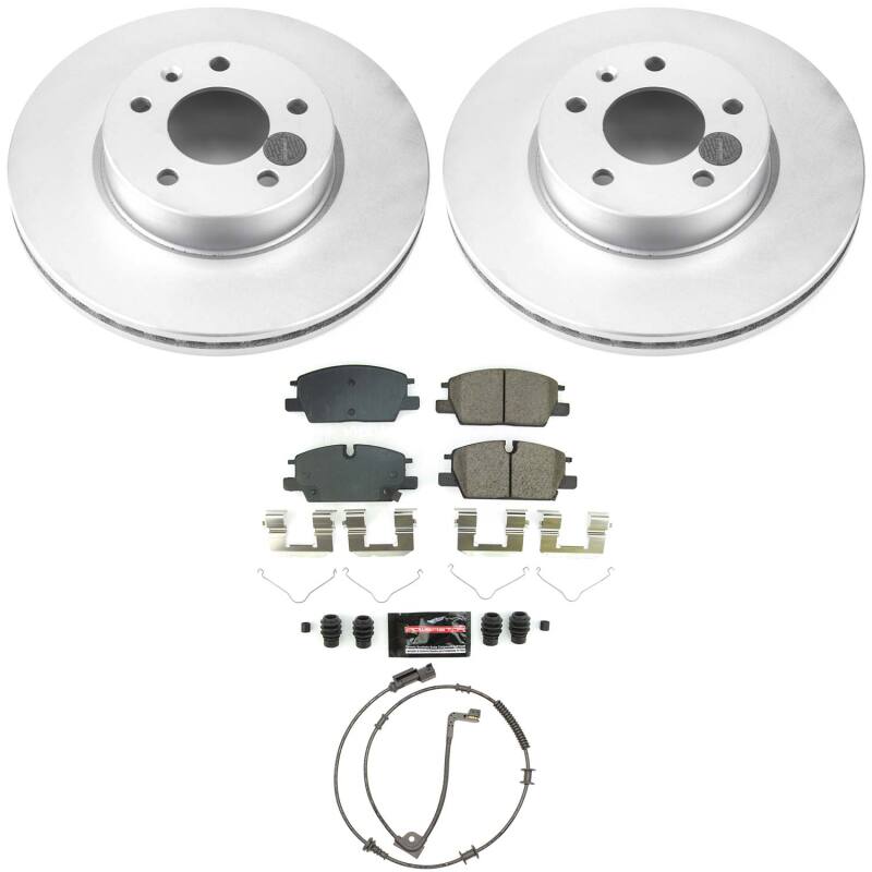 Cadillac CT4 Brake Kit - Front - PowerStop - Z23 Evolution Coated Kit - `20-`22