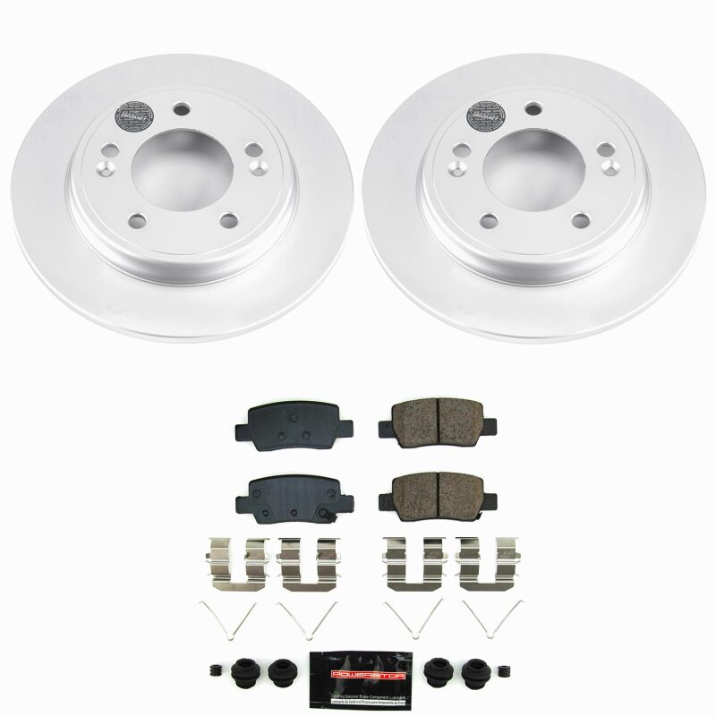 Hyundai Elantra Brake Kit - Rear - PowerStop - Z23 Coated Rotors + Pads - `21-`25