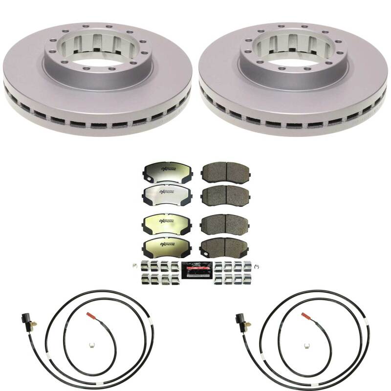 Mitsubishi Fuso FE120 Brake Kit - Rear - PowerStop - Z36 Coated Truck & Tow - 2005