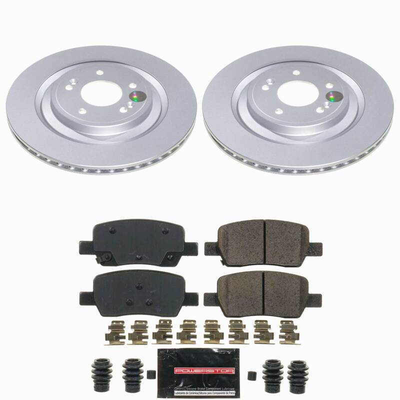 Hyundai Santa Fe Brake Kit - Rear - PowerStop - Z23 Coated - `21-`23