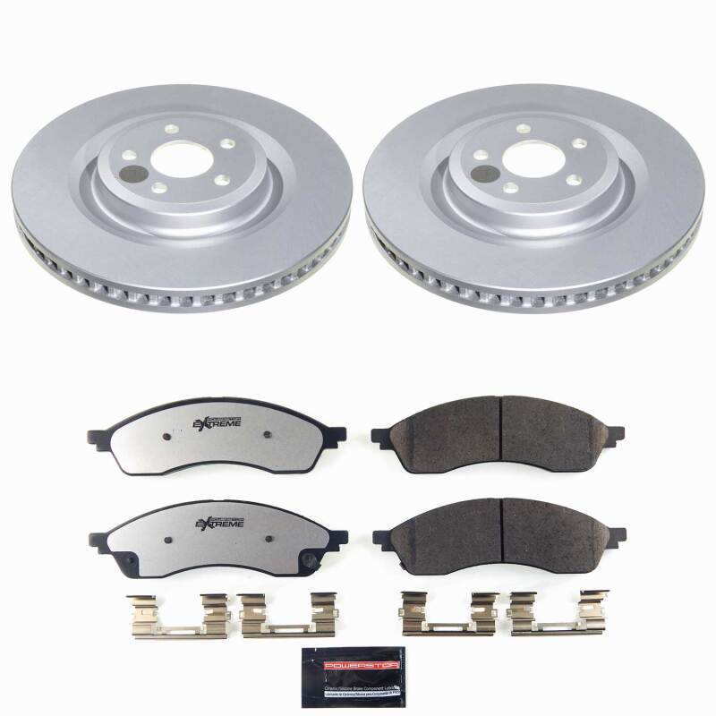 Ford Edge Brake Kit - Front - PowerStop - Z36 Coated Truck & Tow - `21-`24