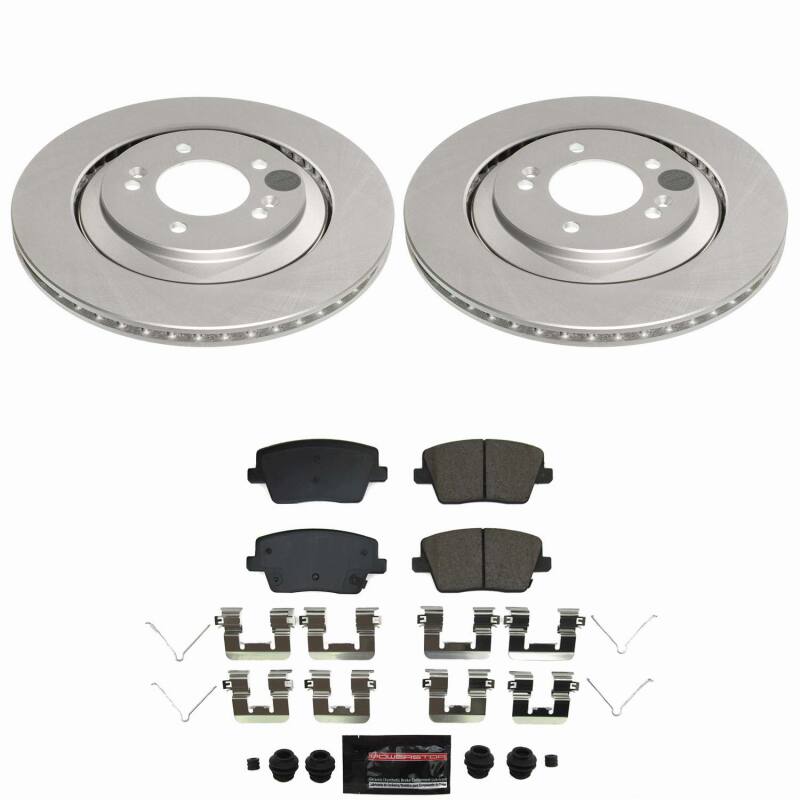 Hyundai Elantra N Brake Kit - Rear - PowerStop - Z23 Coated Rotors + D&S Pads - `22-`25