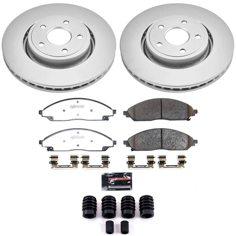 Jeep Grand Cherokee Brake Kit - Front - PowerStop - Z36 Coated Truck & Tow - `22-`24
