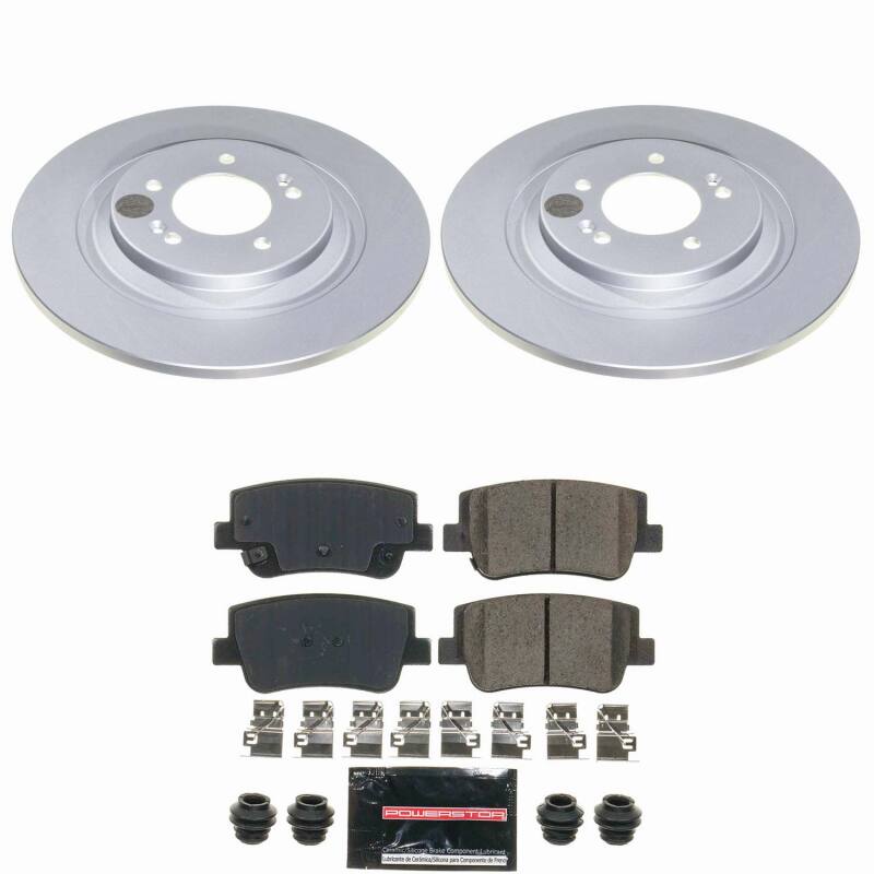 Hyundai Sonata Brake Kit - Rear - PowerStop - Z23 Coated - `21-`25