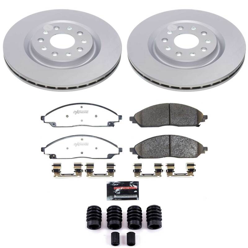 Chrysler Pacifica Brake Kit - Front - PowerStop - Z36 Coated Truck & Tow - `20-`25