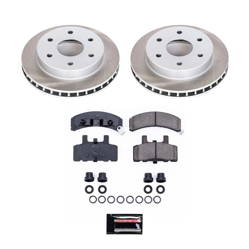 Chevrolet Trailblazer Brake Kit - Front + Rear - PowerStop - Z17 Evolution Geomet Coated Rotors + Low-Dust Ceramic Pads - `02-`05