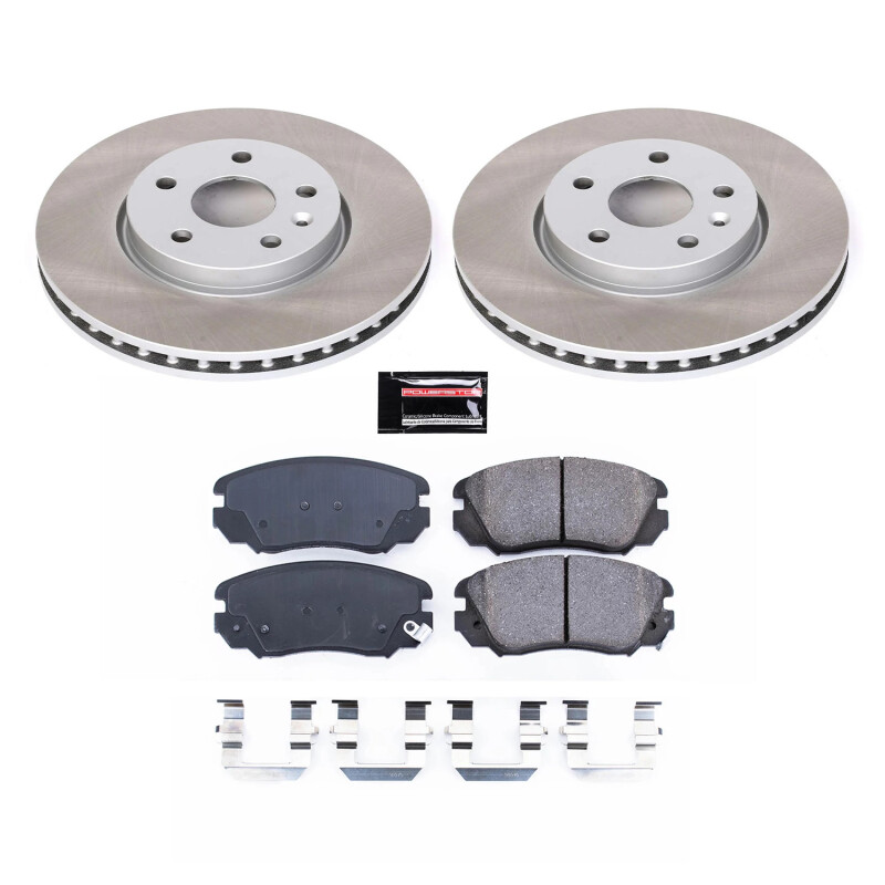Nissan Maxima Brake Kit - Front + Rear - PowerStop - Geomet Coated Rotors + Z17 Evolution Pads - `02-`03