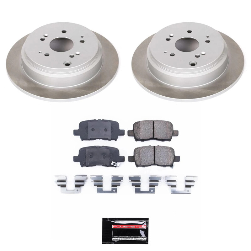 Mercedes-Benz S500 Brake Kit - Front + Rear - PowerStop - Genuine Geomet High-Carbon Coated Rotors + Carbon-Fiber Ceramic Pads - `02-`03