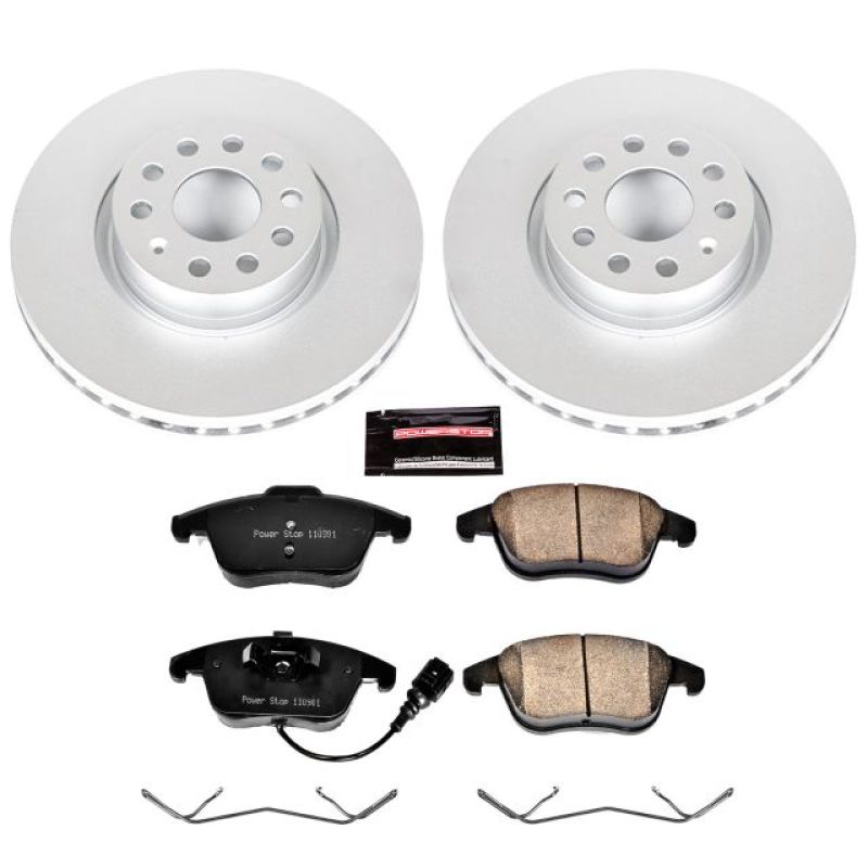 Audi Q3 Brake Kit - Front - PowerStop - Z23 Evolution Coated - `15-`18