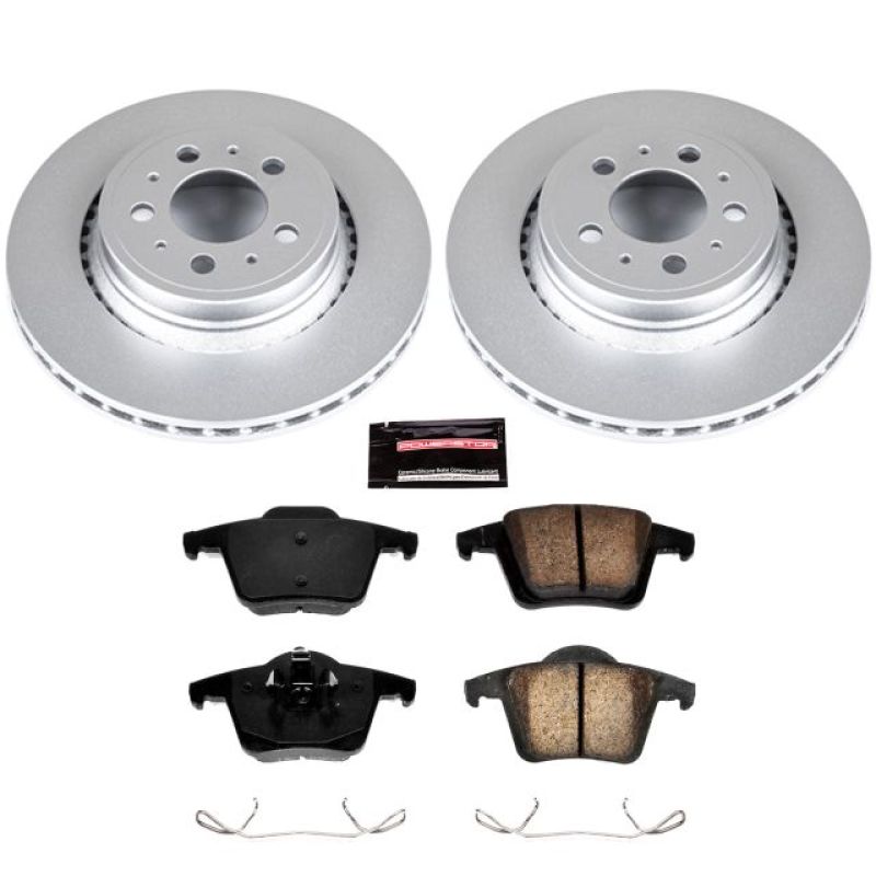 Volvo XC90 Brake Kit - Rear - PowerStop - Z23 Evolution Sport Coated - `03-`14