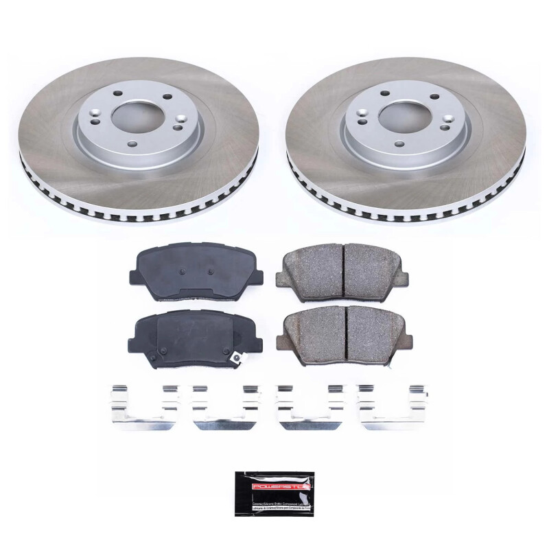 Mercedes-Benz ML500 Brake Kit - Front + Rear - PowerStop - High-Carbon Coated Rotors + Carbon-Fiber Ceramic Pads - `02-`05