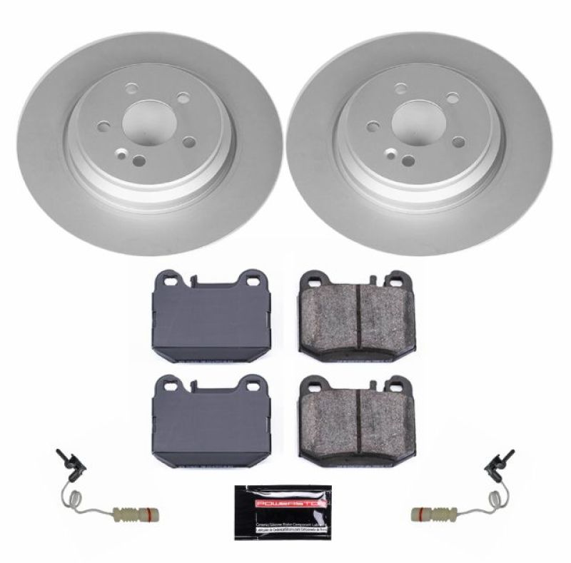 Mercedes-Benz ML430 Brake Kit - Rear - PowerStop - Z23 Evolution Sport Geomet Coated Rotors + Carbon-Fiber Ceramic Pads - `00-`01