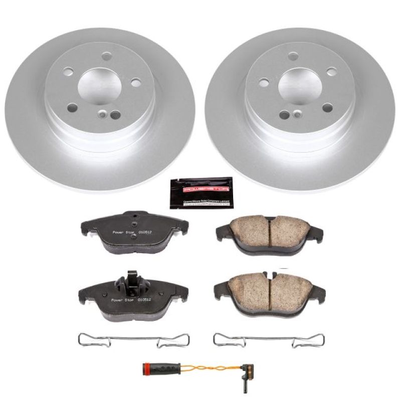 Mercedes-Benz C250 Brake Kit - Rear - PowerStop - Z23 Evolution Sport Coated + Carbon-Fiber Ceramic Pads - `12-`15