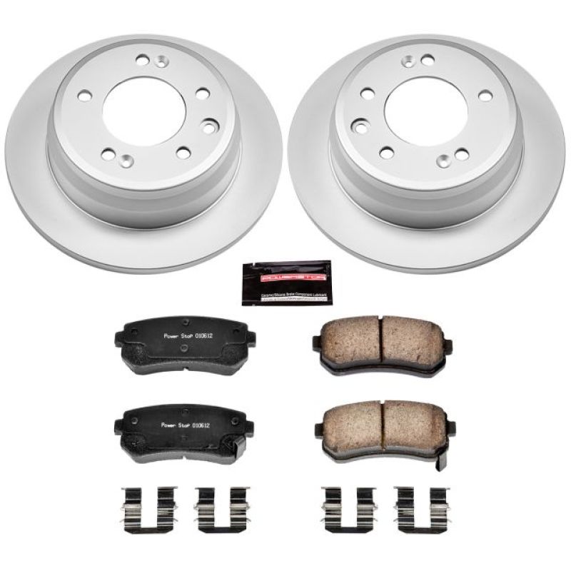 Hyundai Elantra Brake Kit - Rear - PowerStop - Z17 Evolution Coated - `09-`12