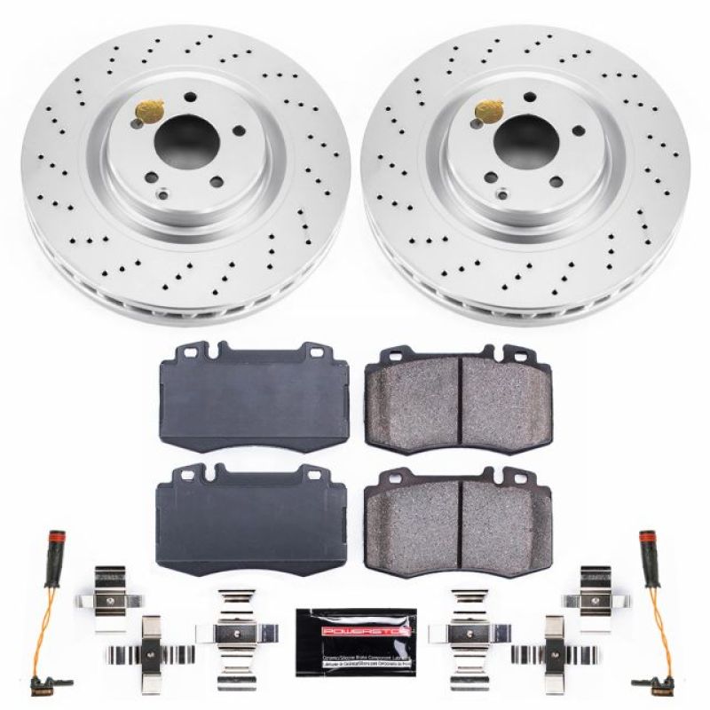Mercedes-Benz C32 AMG Brake Kit - Front - PowerStop - Z23 Evolution Sport Coated - `02-`04