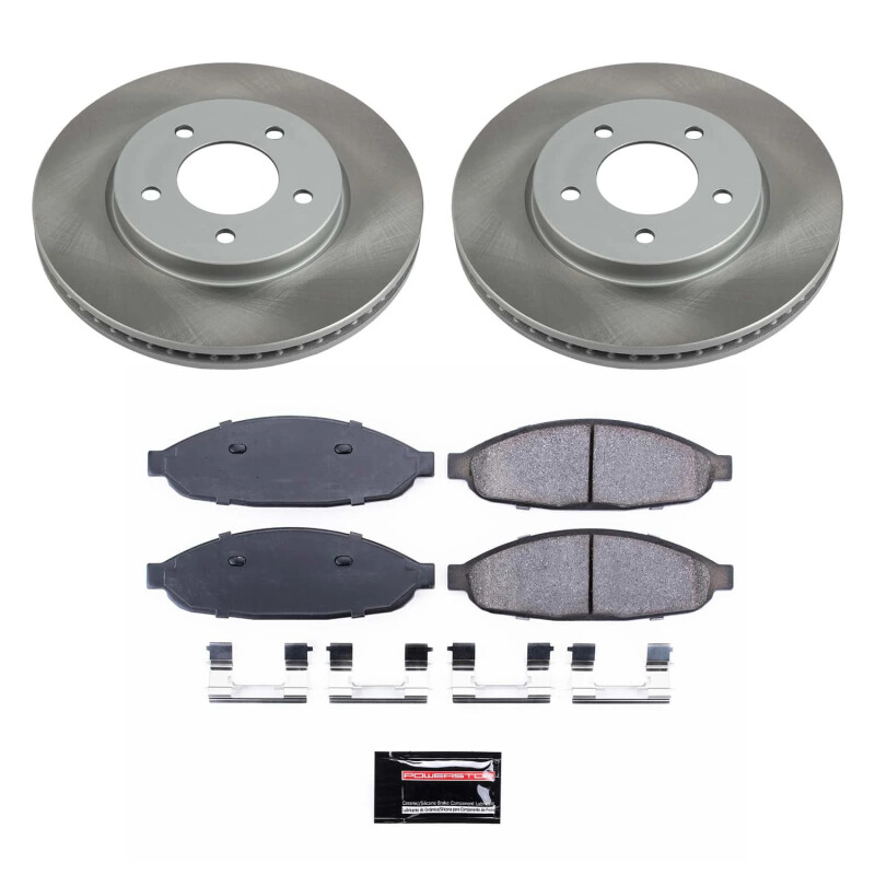 Mercedes-Benz CL500 Brake Kit - Front + Rear - PowerStop - High-Carbon Coated Rotors + Carbon-Fiber Ceramic Pads - `03-`06