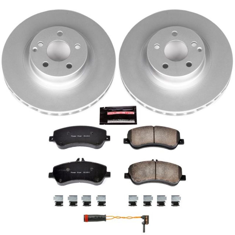 Mercedes-Benz GLK250 Brake Kit - Front - PowerStop - Z23 Evolution Coated - `13-`15