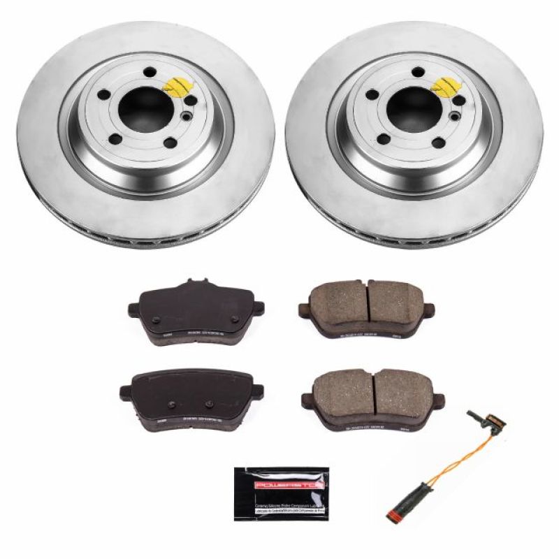 Mercedes-Benz SL400 Brake Kit - Rear - PowerStop - Geomet Coated Rotors + Z23 Carbon-Fiber Ceramic Pads - `15-`16