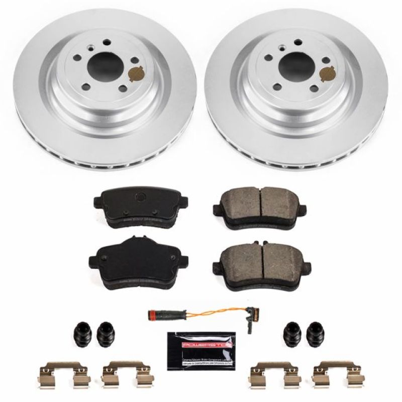 Mercedes-Benz GLS450 Brake Kit - Rear - PowerStop - Z23 Evolution Coated Rotors + Carbon-Fiber Ceramic Pads - `17-`18