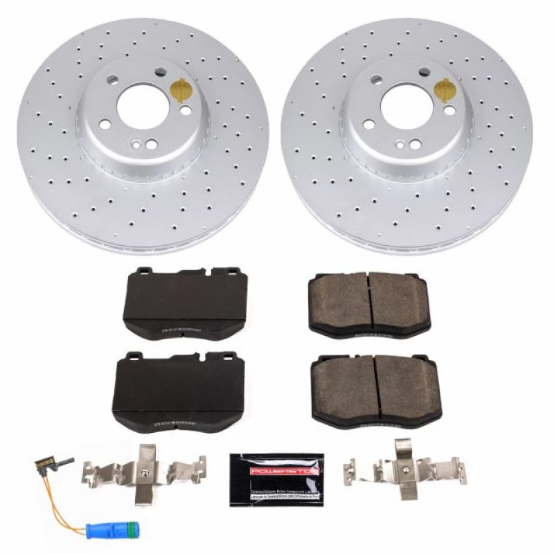 Mercedes-Benz C350e Brake Kit - Front - PowerStop - Z23 Evolution Sport Coated - 2018