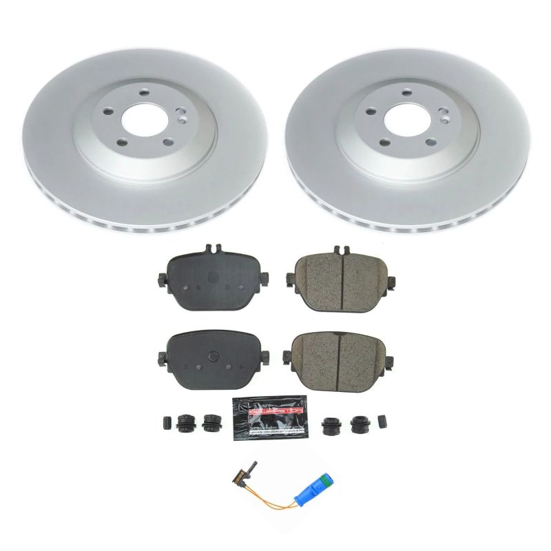 Mercedes-Benz E43 AMG Brake Kit - Rear - PowerStop - Geomet Coated Rotors + Z23 Carbon-Fiber Ceramic Pads - `17-`18