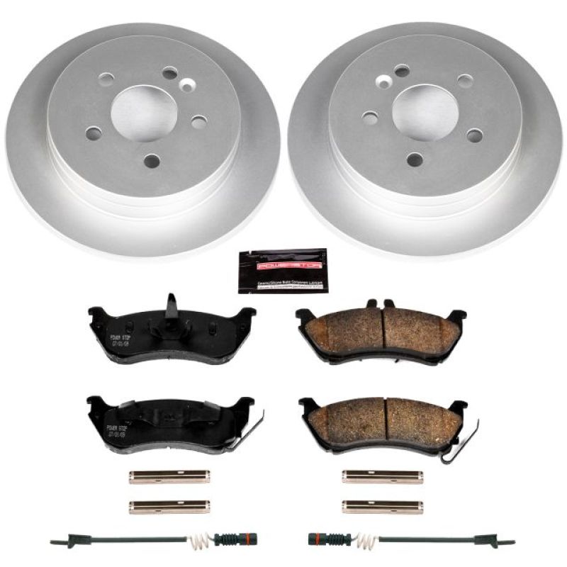 Mercedes-Benz ML320 Brake Kit - Rear - PowerStop - Geomet Coated Rotors + Z23 Carbon-Fiber Ceramic Pads - `98-`03