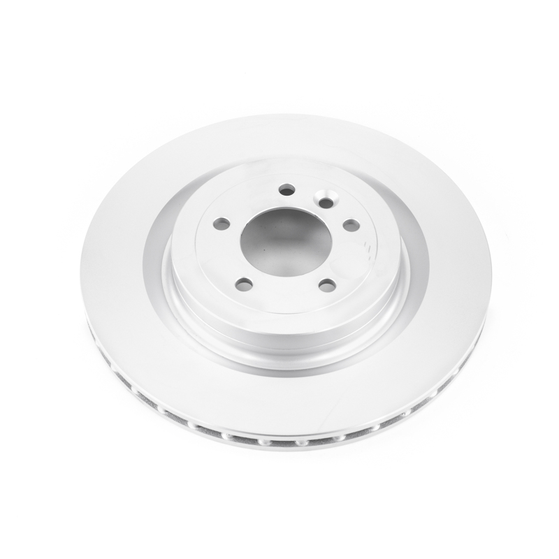 Land Rover Range Rover Brake Rotor (1) - Rear - PowerStop - Evolution Coated (High Carbon, GEOMET 360) - Silver - `13-`20