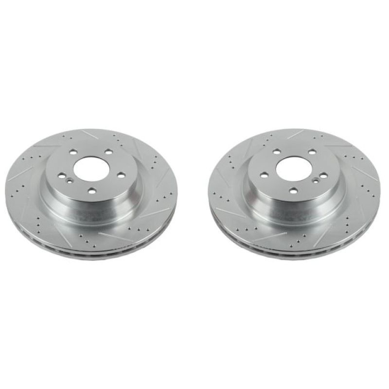Mercedes-Benz CLS550 Brake Rotors (2) - Rear - PowerStop - Evolution Drilled & Slotted - `12-`18