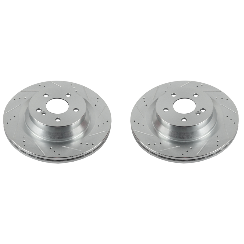 Mercedes-Benz CLS550 Brake Rotors (2) - Rear - PowerStop - Evolution Drilled & Slotted - `12-`18