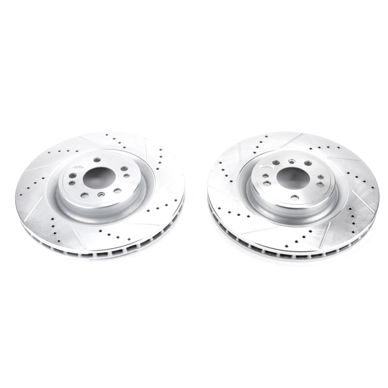 Mercedes-Benz GLE300d Brake Rotors (2) - Front - PowerStop - Evolution Drilled & Slotted - `16-`17