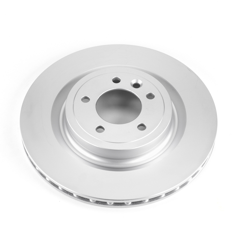 Land Rover Range Rover Brake Rotor (1) - Rear - PowerStop - Evolution Coated, GEOMET 360, High Carbon - Silver - `16-`17