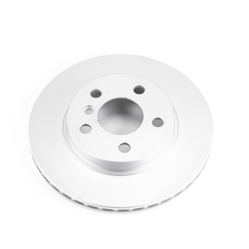 BMW i3 Brake Rotor (1) - Front - PowerStop - Evolution High Carbon Geomet Coated - Silver - `14-`19