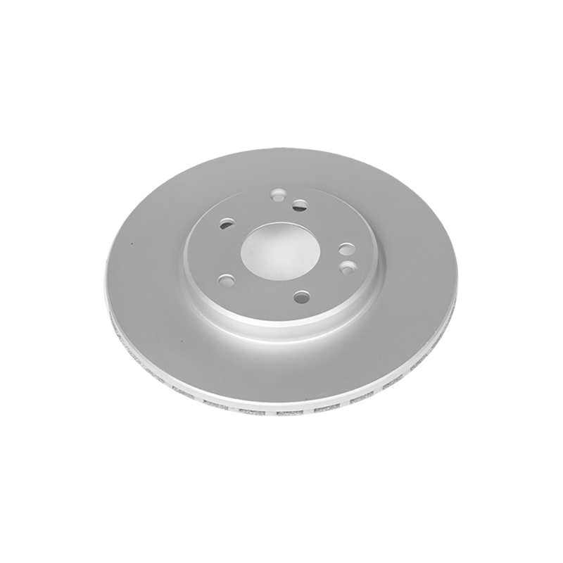 Mercedes-Benz SLK Class Brake Rotor (1) - Front - PowerStop - Evolution High Carbon Geomet Coated - Silver - `06-`08