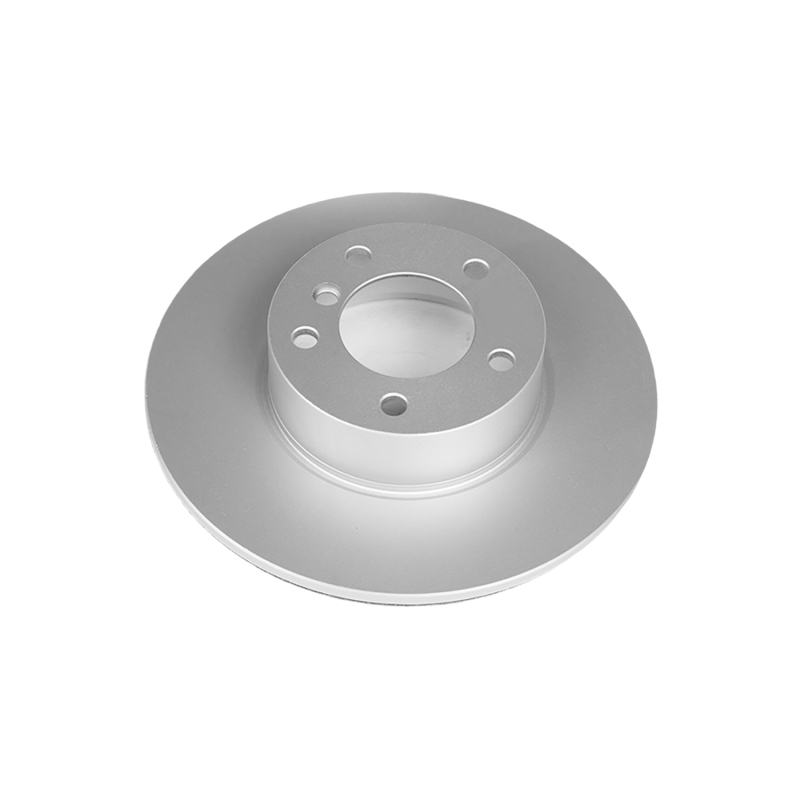 BMW 3 Series Brake Rotor (1) - Front - PowerStop - Evolution High Carbon Geomet Coated - Silver - `13-`18