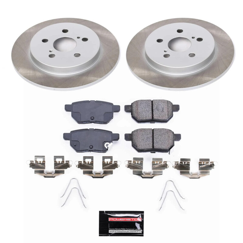 Mercedes-Benz S500 Brake Kit - Front + Rear - PowerStop - Euro-Stop High-Carbon Coated Rotors + ECE-R90 Brake Pads - `02-`03