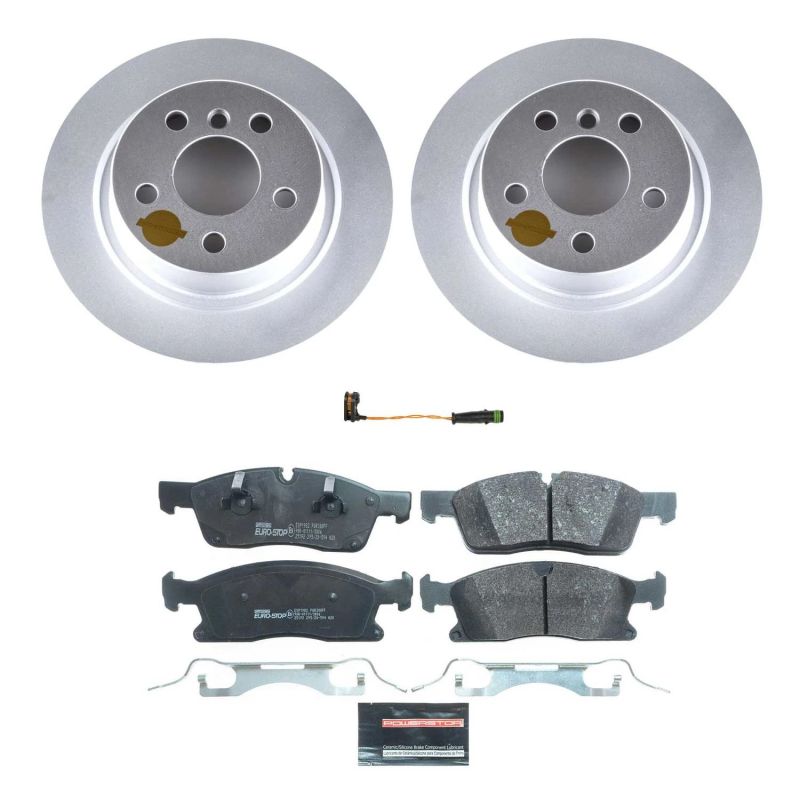 Mercedes-Benz GLE350 Brake Kit - Front - PowerStop - Genuine Geomet Coated Rotors + ECE-R90 Brake Pads - 2018