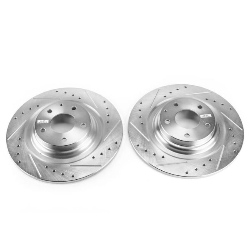 Mazda CX-9 Brake Rotors (2) - Rear - PowerStop - Evolution Drilled & Slotted - `16-`18