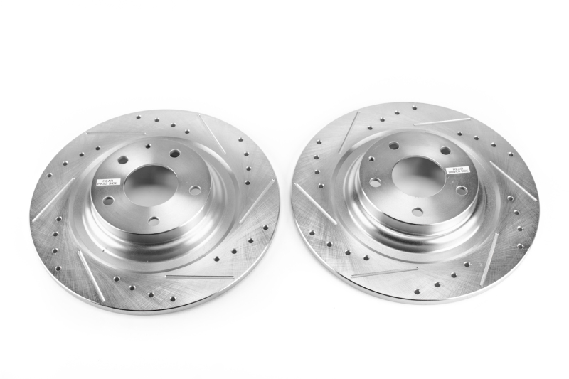 Mazda CX-9 Brake Rotors (2) - Rear - PowerStop - Evolution Drilled & Slotted - `16-`18