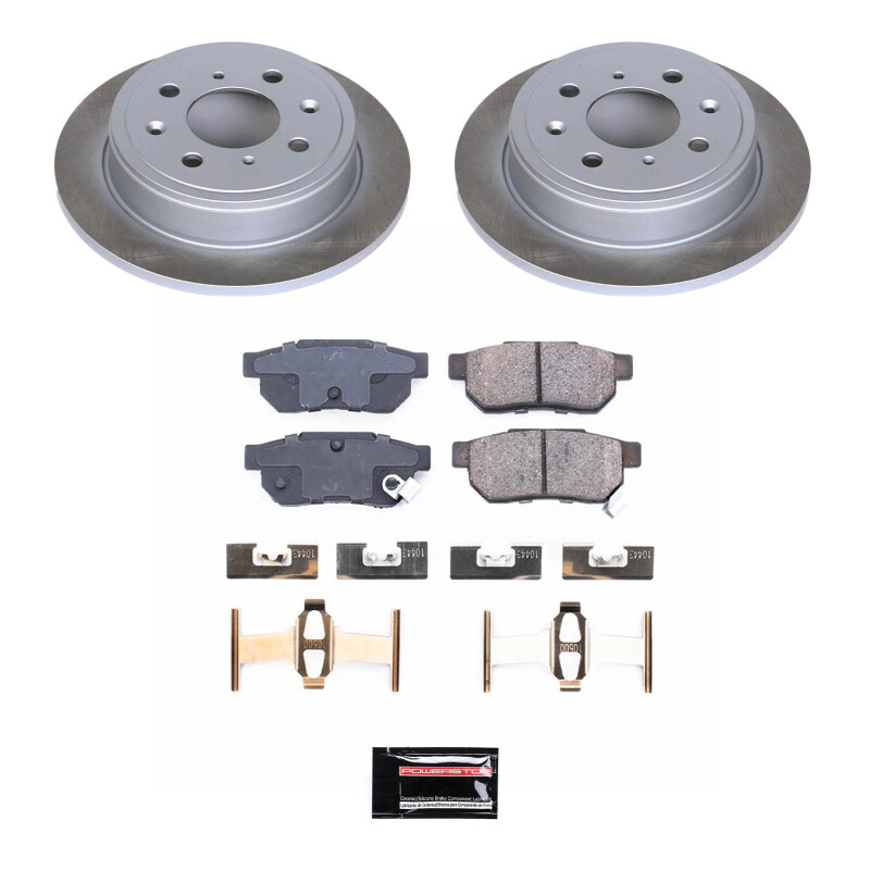Dodge Ram 1500 Brake Kit - Front + Rear - PowerStop - Z23 Evolution Sport + Carbon-Fiber Ceramic Pads + Drilled & Slotted Rotors - `03-`05 Dodge Ram 1500 Brake Kit - Front + Rear - PowerStop - Z23 Evolution Sport + Carbon-Fiber Ceramic Pads + Drilled & Slotted Rotors - `03-`05
